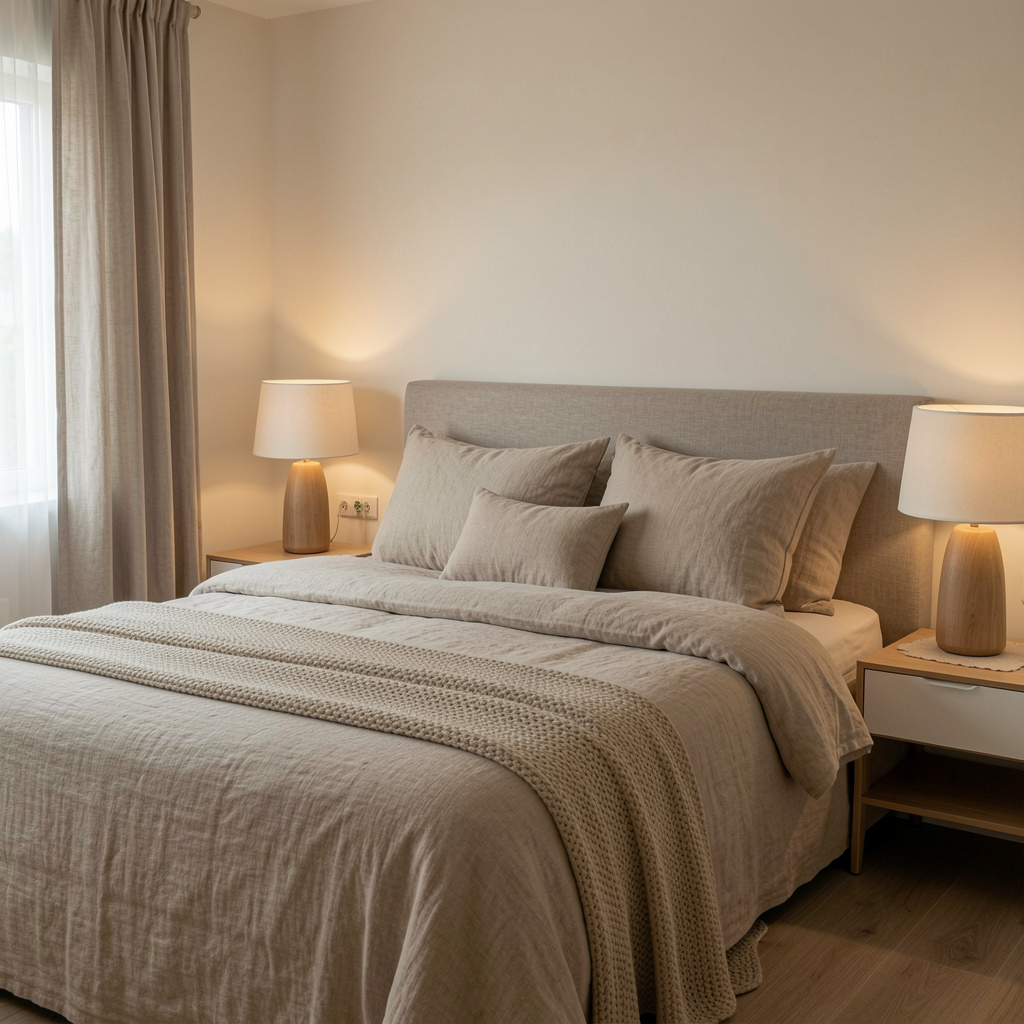 Restful bedroom